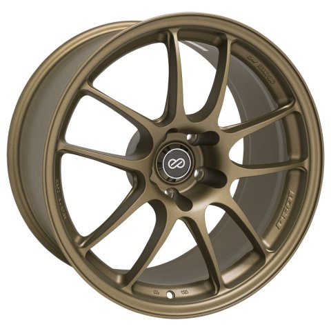 Enkei PF01 18x9.5 5x114.3 15mm Offset 75mm Bore Titanium Gold Wheel (MOQ 40)