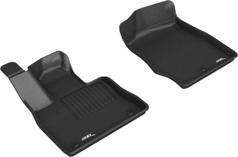 3D MAXpider 20-26 Ford Explorer 6-Seat Kagu 1st Row Floor Mat - Black (2pc)