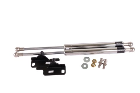 NRG Hood Damper Kit (Polished) - 03-07 Nissan 350Z/G35 (Half Pressure Shocks for CF Hood)