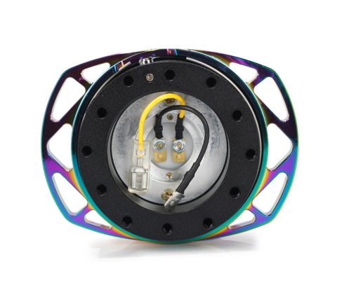 NRG Quick Release Kit Gen 257 - Black Body / Neochrome Cutout Ring
