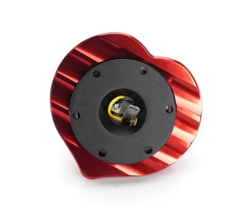 NRG Heart Quick Release Kit Gen 143 - Black Body / Red Heart Ring