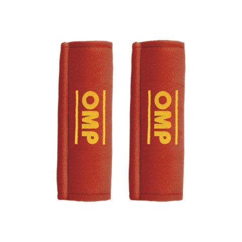 OMP Belt Pads (Pair) - Red Safety Harness Pads 3 in.