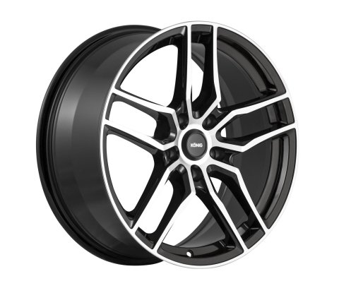 Konig Intention 16x7.5 5x108 ET45 Gloss Black / Machine Face
