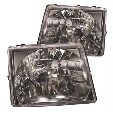 ANZO 1997-2000 Toyota Tacoma Crystal Headlights Black