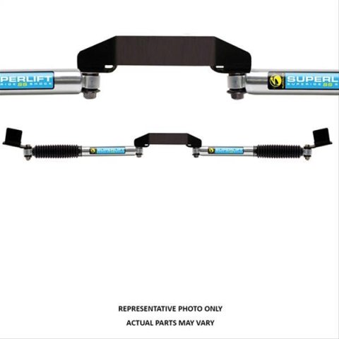 Superlift 05-19 Ford F-250 SD 4WD Dual Steering Stabilizer Kit - SL SS Bilstein (Gas) 3in Lift Req.