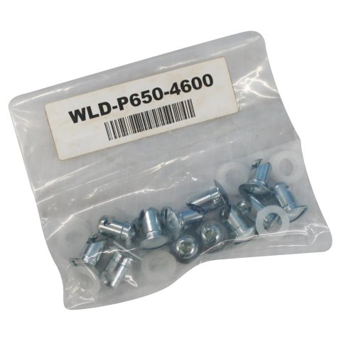 Weld Oval Mud Dzus Cover Hardware Kit (12 Dzus Buttons / 12 Washers)