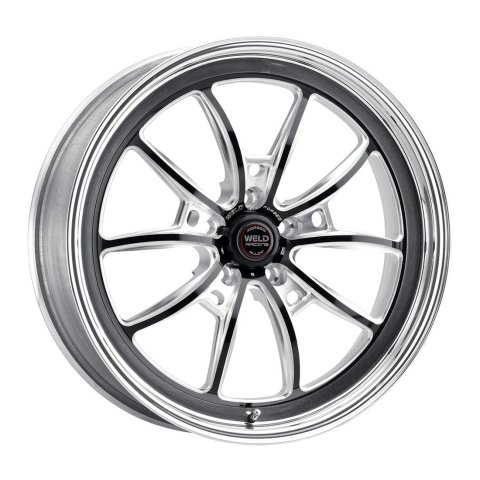 Weld S80 17X11 / 5X115mm BP / 5.8in BS Black Wheel (Medium Pad)