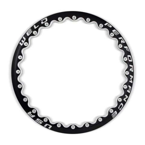 Weld Perf 18in Beadlock Ring A / Gloss BLK MIL