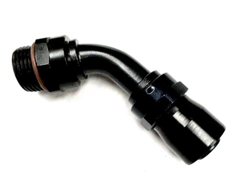 Fragola -12AN Male Rad. Fitting x 45 Degree Sport Crimp Hose End