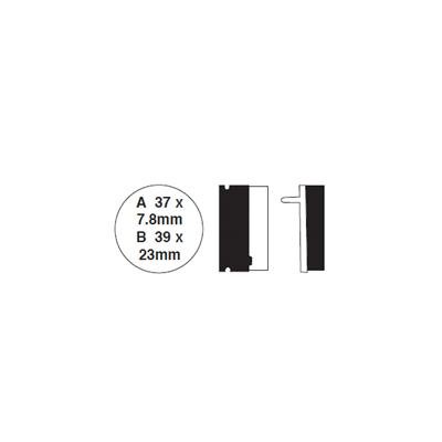 EBC 88-02 Yamaha YFS 200 Blaster Rear Left FA-SFA-TT-X Brake Pads
