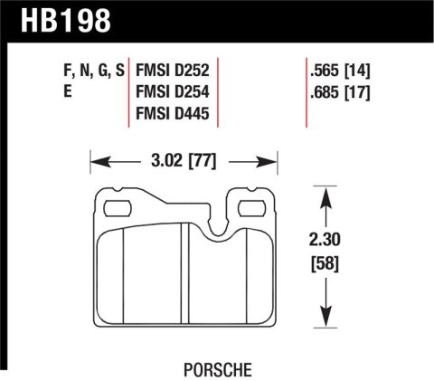 Hawk 77-88 Porsche 924 / 78-85 & 92-95 928 / 83-91 944 Blue 9012 Race Rear Brake Pads