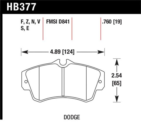 Hawk SRT4 HPS Street Front Brake Pads