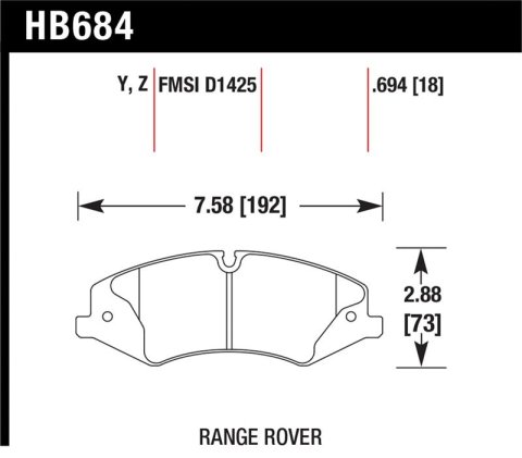 Hawk 10-13 Range Rover/Range Rover Sport Supercharged LTS Front Brake Pads