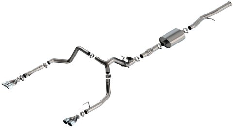Borla 2024 Chevy Silverado 1500 6.2L V8 ATAK Catback Exhaust w/ Simulator - Chrome