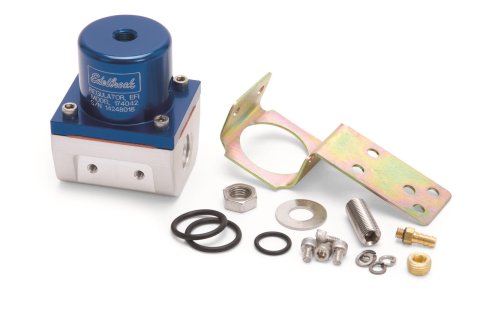 Edelbrock Fuel Pressure Regulator EFI 180 GPH 35-90 PSI -6 In/Out -6 Return Blue/Clear