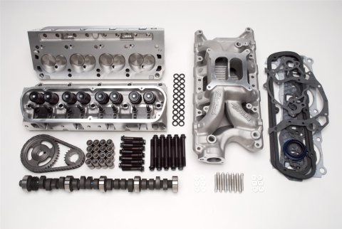 Edelbrock Pwr Pkg Top End Kit Perf RPM 389-467 Pontiac w/ 72cc D-Port Heads 460+ Hp