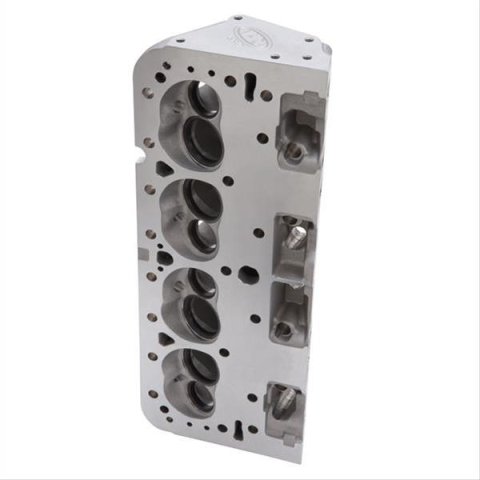 Edelbrock Cylinder Head SBC NHRA Legal 64cc Angled Plug Bare Single