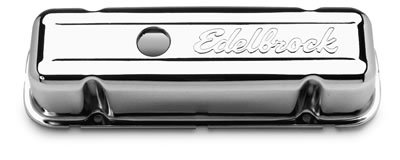 Edelbrock Valve Cover Signature Series Buick 1977 and Later 3 8L and 4 1L V6 Chrome