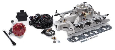 Edelbrock Pro Flo 4 Fuel Injection Kit Seq Port Ford 289-302 ci 550 HP 29 LbHr Injectors Satin