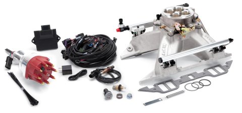Edelbrock Pro Flo 4 EFI System Seq Port BB Chrysler RB 413-440ci 625 Max HP 35lb/hr Satin Finish