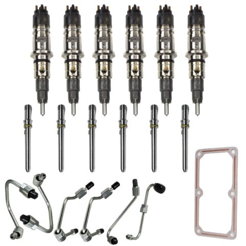 Industrial Injection 13-18 Dodge Ram 6.7L Injector Pack w/Connecting Tubes & Fuel Lines