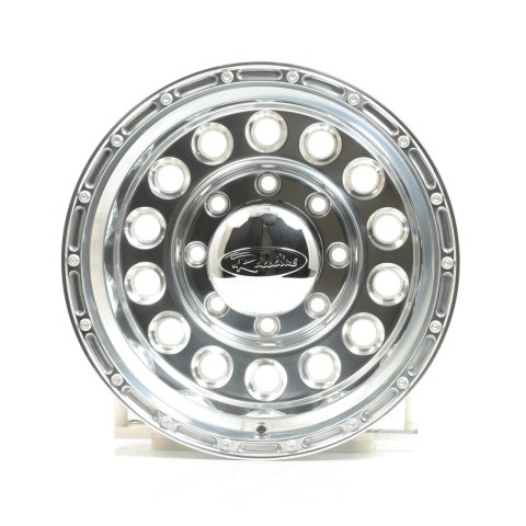 Raceline 887 Rock Crusher 16x10in / 8x165.1 BP / -24mm Offset / 130.81mm Bore - Polished Wheel