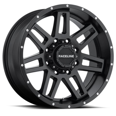 Raceline 931B Injector 16x8in / 5x114.3 BP / 0mm Offset / 78.1mm Bore - Satin Black Wheel