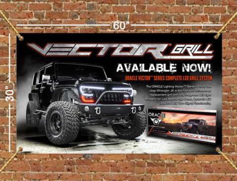 Oracle VECTOR Grille 60in x 30in Banner