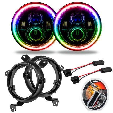 Oracle Jeep Wrangler JL/Gladiator JT 7in. High Powered LED Headlights (Pair) ColorSHIFT
