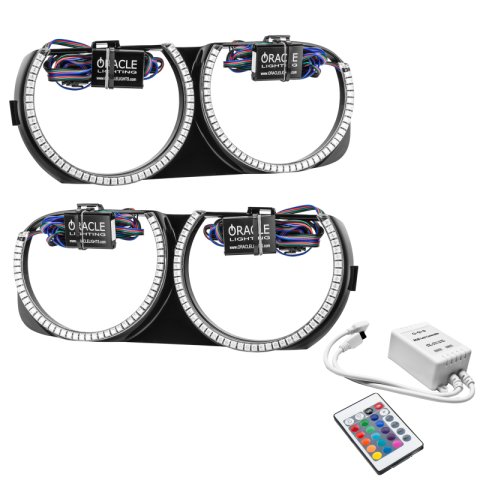 Oracle 15-21 Dodge Challenger Pre-Installed Halo Headlight Bezel - w/ Simple Controller