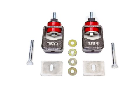 BMR 10-15 5th Gen Camaro Motor Mount Kit (Polyurethane) - Black Hammertone (Spacers Not Included)