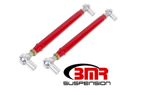 BMR 79-98 Fox Mustang Chrome Moly Lower Control Arms w/ Double Adj. Rod Ends - Red