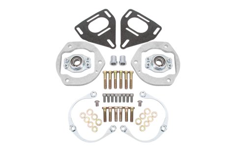 BMR 16-24 Chevy Camaro Caster Camber Plates - Black Hammertone