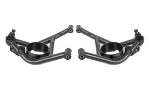 BMR 70-81 Chevrolet Camaro A-Arms Lower Delrin Bushings Std Ball Joint - Black Hammertone
