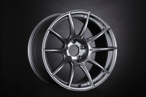 SSR GTX01 17x8 5x100 45mm Offset Dark Silver Wheel