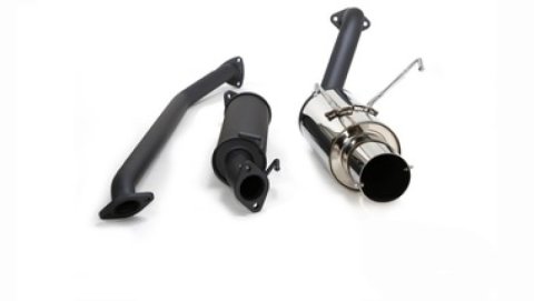 HKS 02-03 Acura RSX S Hi Power Exhaust w/ Silencer (SUS304 NO COATING)