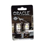 Oracle BA9S 5 LED 3 Chip Bayonet Bulbs (Pair) - White thumbnail 5