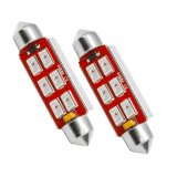 Oracle 44MM 6 LED 3-Chip Festoon Bulbs (Pair) - Green thumbnail 1