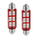 Oracle 44MM 6 LED 3-Chip Festoon Bulbs (Pair) - Green thumbnail 6