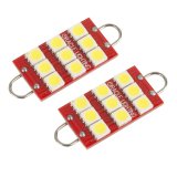 Oracle 44MM 6 LED 3 Chip - Loop Festoon Bulbs (Pair) - White thumbnail 6