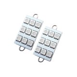 Oracle 44MM 6 LED 3 Chip - Loop Festoon Bulbs (Pair) - Red thumbnail 1