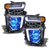 Oracle 20-21 Chevy Silverado HD 2500RGB Headlight Demon Eye Kit - w/o Controller thumbnail 9