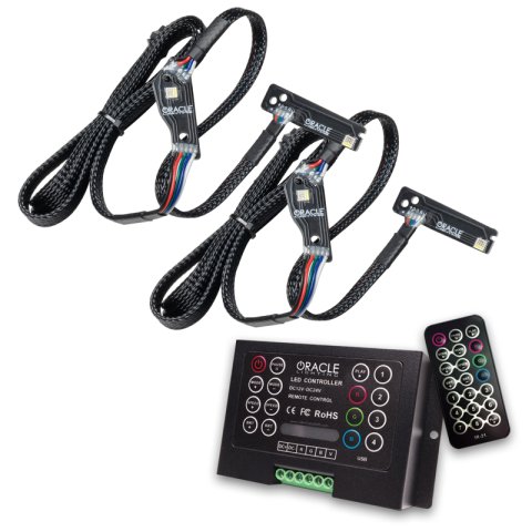 Oracle 1521 Nissan GTR RGB+W (Lightning Bolt) Headlight DRL Upgrade Kit ColorSHIFT 2