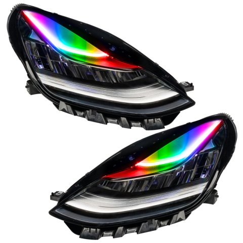 Oracle 17-21 Tesla Model 3 Headlight DRL Upgrade Kit - ColorSHIFT 2 thumbnail 5
