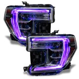 Oracle 19-21 GMC Sierra 1500 RGB+W Headlight DRL Upgrade Kit - ColorSHIFT w/o Controller thumbnail 4