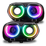 Oracle 15-21 Dodge Challenger RGB+W Headlight DRL Upgrade Kit - ColorSHIFT thumbnail 9