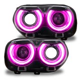 Oracle 15-21 Dodge Challenger RGB+W Headlight DRL Upgrade Kit - ColorSHIFT 2 thumbnail 4