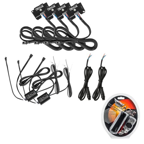 Oracle Jeep Wrangler JL/Gladiator JT RGB+W Headlight DRL Upgrade Kit - ColorSHIFT thumbnail 2