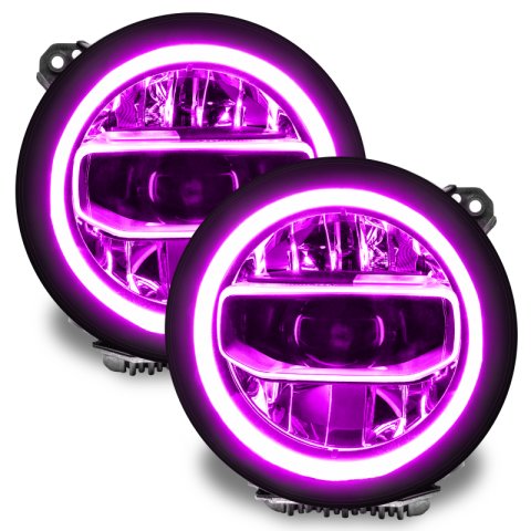 Oracle Jeep Wrangler JL/Gladiator JT RGB+W Headlight DRL Upgrade Kit - ColorSHIFT thumbnail 3