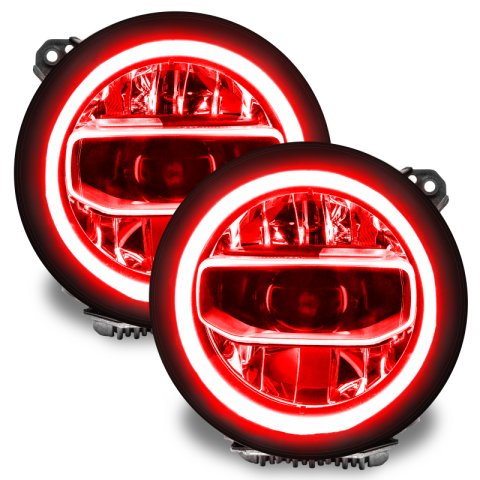 Oracle Jeep Wrangler JL/Gladiator JT RGB+W Headlight DRL Upgrade Kit - ColorSHIFT thumbnail 5